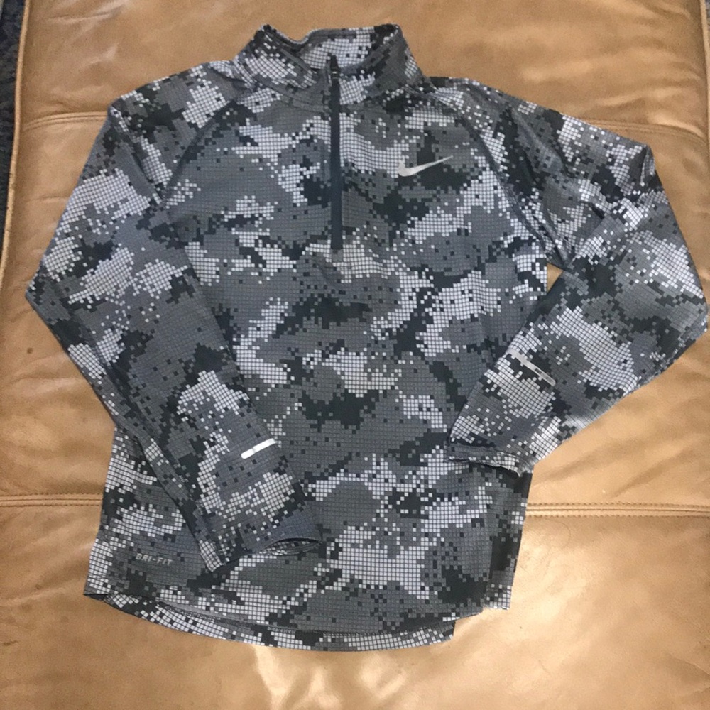 Girls grey long sleeve turtle neck Nike Running